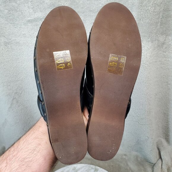 Madewell Shoes Womens Size 6.5 The Cecily Black Leather Clogs - Picture 4 of 9